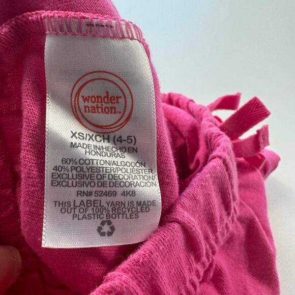 Wonder Nation Girls Pink Shorts Cotton XS 4-5 - Picture 5 of 7
